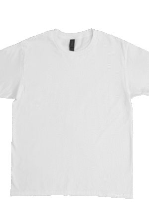 GILDAN Unisex Plain White Round Neck T-Shirt Premium Cotton