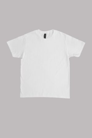 GILDAN Unisex Plain White Round Neck T-Shirt Premium Cotton