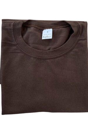 SOFTEX Unisex Plain Round Neck T-Shirt