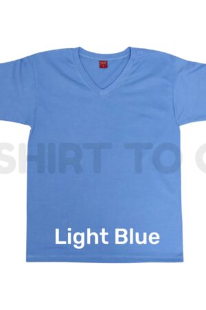 YALEX Unisex V-Neck Plain T-Shirt