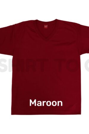 YALEX Unisex V-Neck Plain T-Shirt