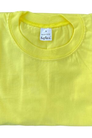 SOFTEX Unisex Plain Round Neck T-Shirt