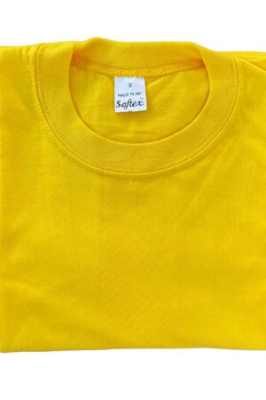 SOFTEX Unisex Plain Round Neck T-Shirt